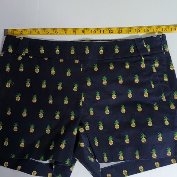 J Crew Navy Blue Pineapple Chino Stretch Shorts Size 12 - Picture 5 of 7
